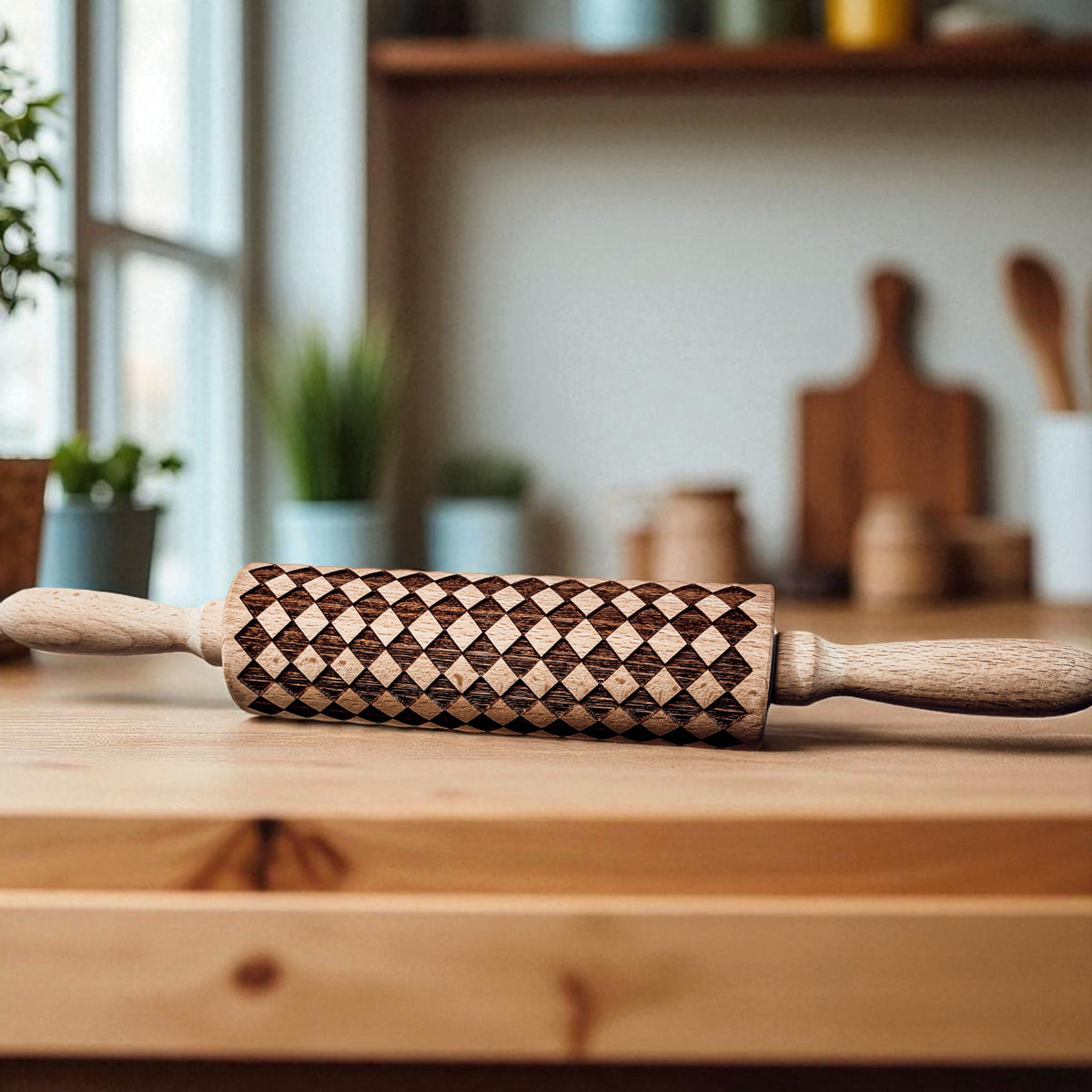 Courtly Check Rolling Pin